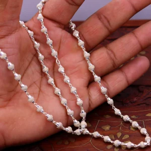 Tulsi Mala Silver